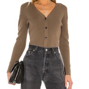 BRAND NWT FRAME Small Phoebe Cardigan in Desert